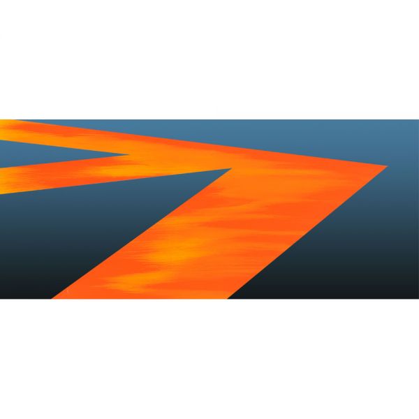 Floating Piers Nr.5 - 70 x 30 cm - 5 mm Acrylglas - Hinterglasmalerei und Digitaldruck no-img