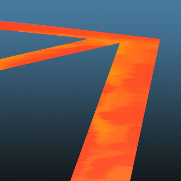 Floating Piers Nr.7 - 70 x 70 cm - 5 mm Acrylglas - Hinterglasmalerei und Digitaldruck no-img