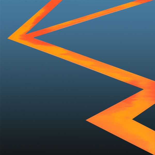 Floating Piers Nr.8 - 70 x 70 cm - 5 mm Acrylglas - Hinterglasmalerei und Digitaldruck no-img